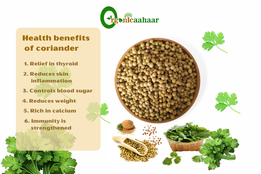 Health benefits of coriander